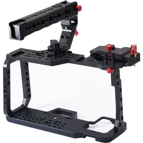 BMPCC 4K 6K Camera Cage SSD Mount Bracket Holder Handle HDMI Cable Clamp for Blackmagic Design Pocket Cinema Form Fitting Cage