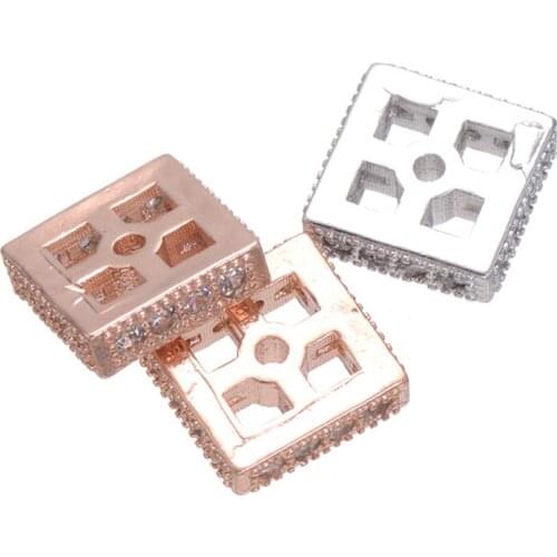 Supplies Charm Zircon Square Beads For Jewelry Making Diy Micro Pave Bead Beading Bijoux Berloques Wholesale Kralen