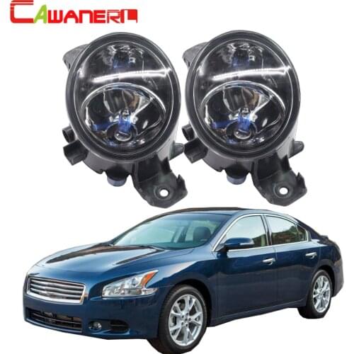 Cawanerl 1 Pair 100W H11 Car Halogen Fog Light DRL Daytime Running Lamp 12V Styling High Power For Nissan Maxima 2009-2015
