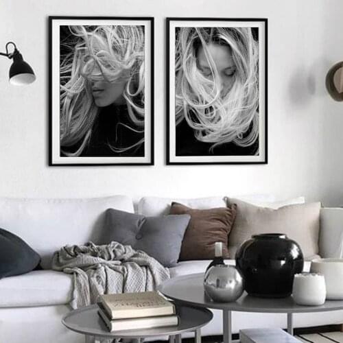 Black and White Sexy Girl Poster Prints Feature Wall Art Canvas Painting HD Image Picture Modern Home Decor Unframe