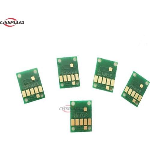 CISSPLAZA 5PCS ARC CHIPS compatible For CANON ip7220/8720 MG5420 MX922 MX722 IX6820 auto reset chip PGI-250 CLI251