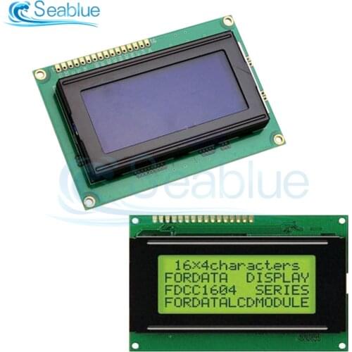 DC 5V 1604 16X4 16*4 Character LCD Module Display Screen LCM Yellow / Blue With LED Backlight For Arduino