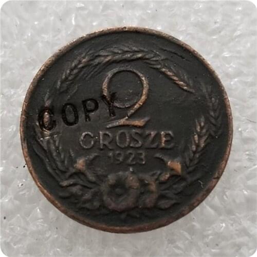 1923 POLAND 2 GROSZE COPY COIN commemorative coins-replica coins medal coins collectibles