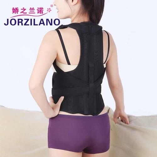 Adult Back Hump Correction Kyphosis Black strengthened alloy posture back straps with corrector spine correction posture belt
