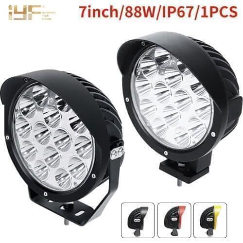 12v 24v 36v High Power Round LED Light Bar/Work Li Auto Parts Driving Light for Car ATV UTV 4x4 Accessories Offroad Trucks