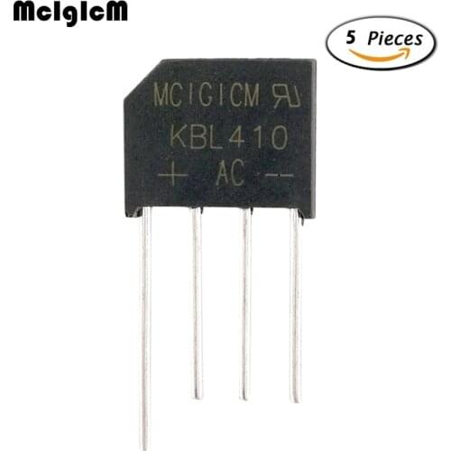 MCIGICM 5PCS 4A 1000V diode bridge rectifier kbl410