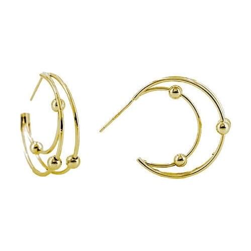 Miuoxion Retro Geometric Moon Earrings Fashion Personality Party Punk Jewelry For Women Feature Namour Charm Gift All Season