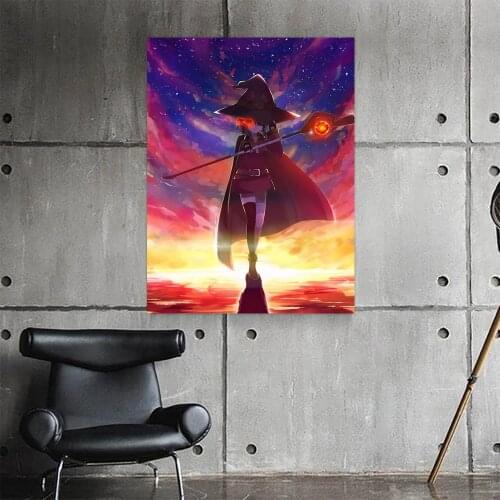 Modular Pictures Home Decoration Megumin Wall Art Modern Anime Canvas Prints Painting 1 Panel For Bedroom Posters No Framework