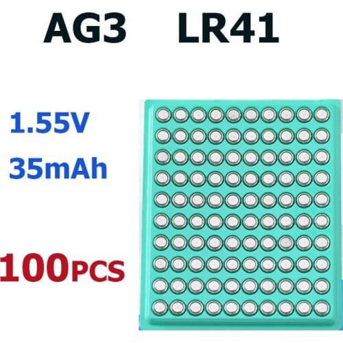 NEW 1.5V AG3 LR41 SR41 Button Batteries Lithium Metal Cell Coin Battery For Calculators Watch Toy