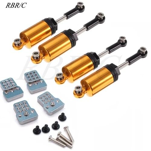 RBR/C Aluminum Alloy Front And Rear Shock Absorber DIY Accessory For WPL C14,C24,MN D90 1/16 Off-Road Climbing Four-Wheel RC Car