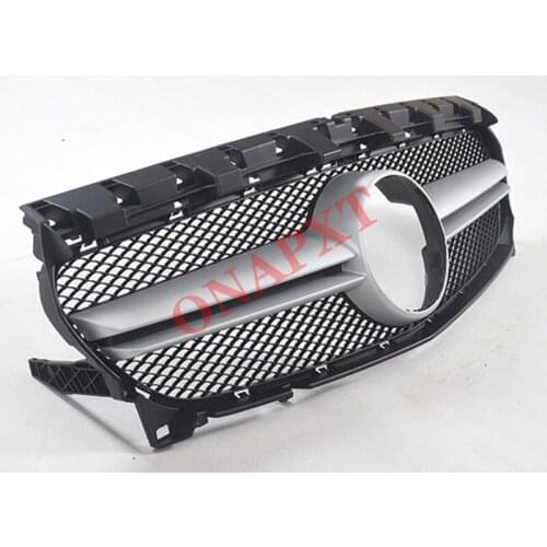 Plastic Front Bumper Grill Mesh Racing Middle Grill to CLA 45 AMG Center Vertical Bar 2013-2019 For Mercedes-Benz CLA class W117