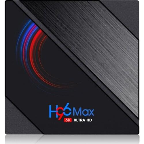 H96 Max H616 Smart TV Box Android 10.0 Quad Core 6K HD Youtube Google Play 4G 64GB Android TV Set Top Box 2.4G 5.8G WIFI H96max