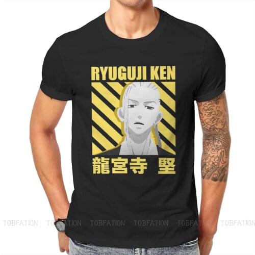 Tokyo Revengers Anime Ryuguji Ken T Shirt Vintage Punk High Quality Tshirt Oversized O-Neck Men Tshirts