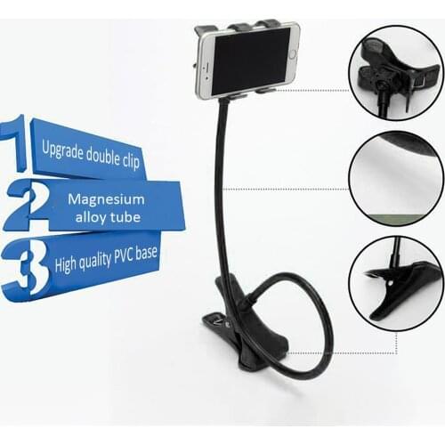 360 Clip Universal Flexible Holder Arm Lazy Mobile Phone Stand Holder Flexible Lazy Bed Desktop Bracket Mount Stand Base bracket