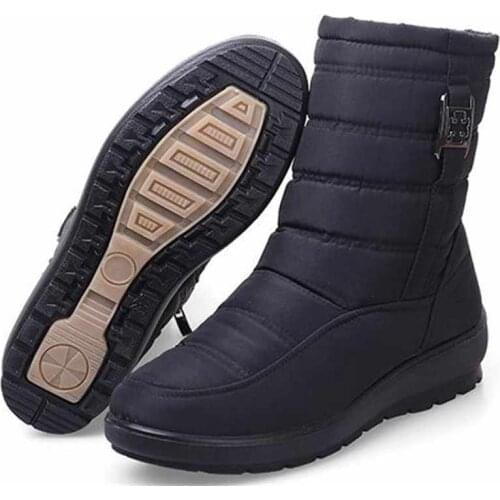 Casual shoes woman platform snow women boots 2021 new waterproof warm fur non-slip zip ankle boots women shoes botas Dropshippi
