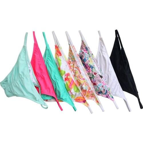 Summer Woman Bikini Bottom Low Waist Trunks for Girl Swimming Swimsuit Biquini Brazilian Bottoms Sexy swimwear Pink Green Thong