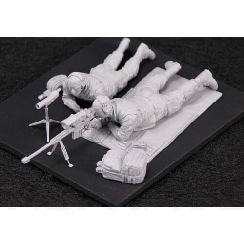 1/35 Resin Figure Model Kits US Sniper Team Unassembled unpainted