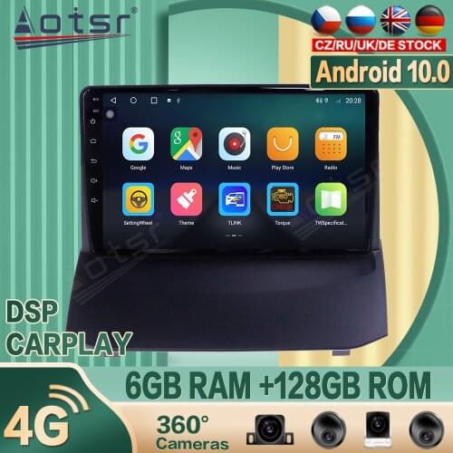 128G For Ford Fiesta Android Car radio Player Vide GPS Navigation 360 camera Auto Stereo Multimedia Video DSP carplay 4G SIM