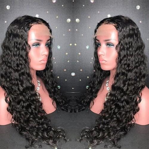 24 Inch Kinky Curly Black Synthetic 13x4Lace Front Wig For Women With Babyhair Preplucked Heat Resistant Daily 180% Density Soft