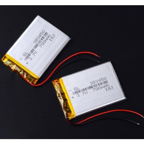 383450 3.7V 700 mah Lithium polymer battery With Protection Board For GPS MP3 MP4 MP5 Portable DVD Speaker PSP Electric toy