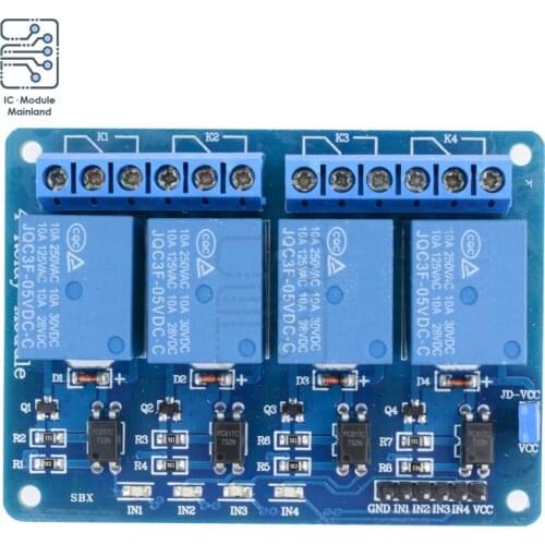 5-12V 4 Channel Relay Module4-Channel Optocoupler Relay Control Board Home Smart Switch With LED Indicator For Arduino