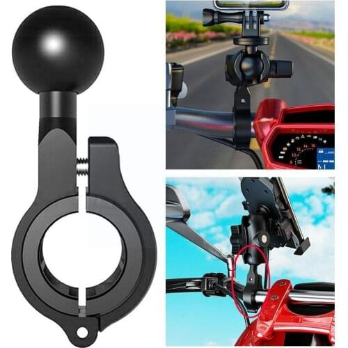 Aaluminum Motorcycle Fixed Bracket Adapter 15MM Ball GPS Handlebar Bicycle Base Mount Mobile Phone Stand Mirror Head Bracke W7R7