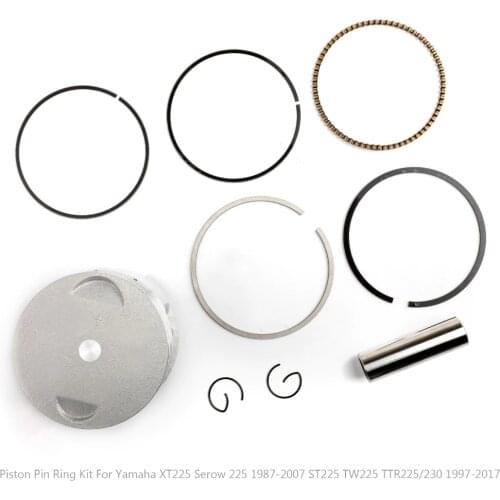 Artudatech Bore Size STD 70mm Piston Kit For Yamaha XT225 1987-2007 +0.25,0.50,0.75,1.00 1KH-11631-01-C0 Motorcycle Parts