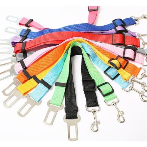 Pet Dog Cat Car Seat Belt Adjustable Harness Seatbelt Lead Leash for Small Medium Dogs Travel Clip Pet Supplies