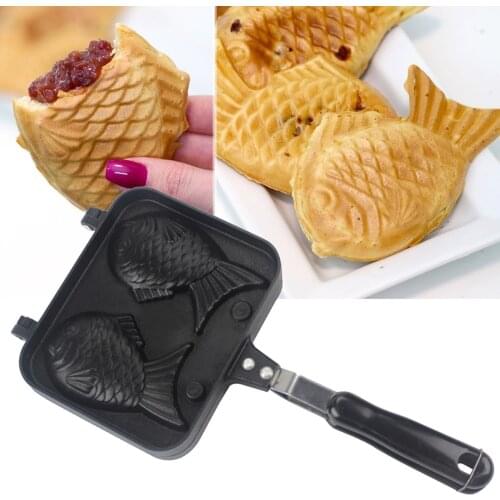 Household Taiyaki Mold Waffle Mould Diy Biscuit Cake Mold Pisces Baking Mold Aluminum Die-Cast Material