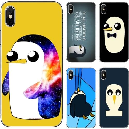 For Xiaomi Redmi 2 S2 3 3S 4 4A 5 5A 5 6 6A 7A 9 9T 9C 9A Pro Pocophone F1 Silicone Bag Case Adventure-Time-Pinguin-Yellow
