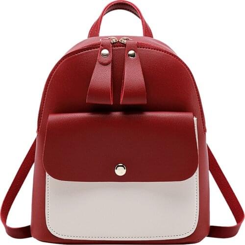 Childrens Backpack Women Small Shoulder Hand bags Female Back pack 2019 Simple Fashion Multi-Function Mini Bag for Little Girls