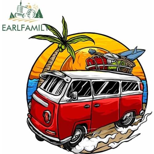 EARLFAMILY 13cm x 12cm for Camper Travel Bumper Car Sticker VAN Windshield Laptop Decal Motorcycle Scratch-Proof RV Car Styling