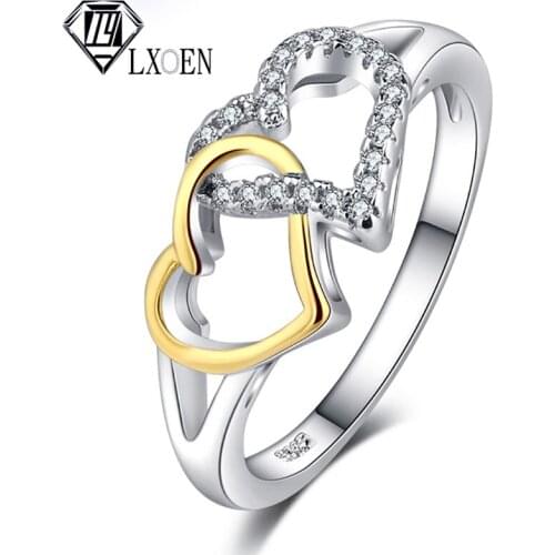 LXOEN Women's Silver Rings