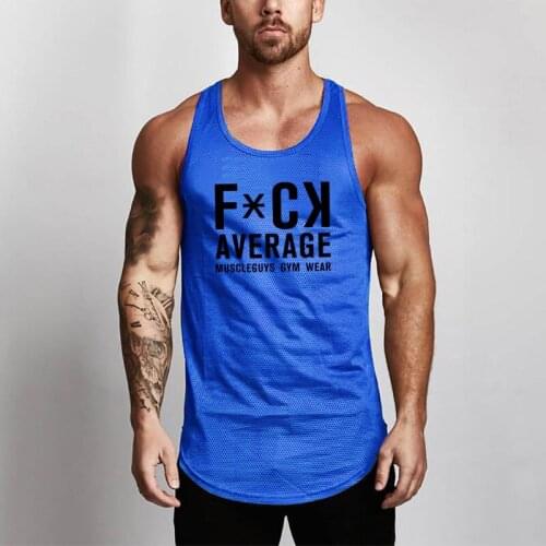 Gym Mesh Mens Tank Top Fitness Brand Fashion Stringer Casual Singlets Sleeveless Shirts Bodybuilding Workout Vest Undershirt