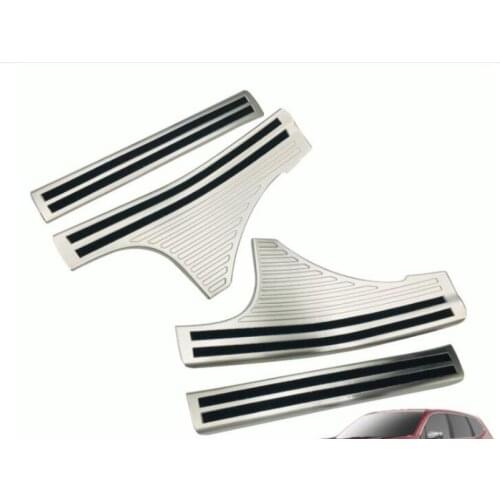 For Subaru Forester SK 2018 2019 Car Stainless Steel Pedal Door Sill Scuff Plate Cover Inner Built-in Threshold Part 4pcs