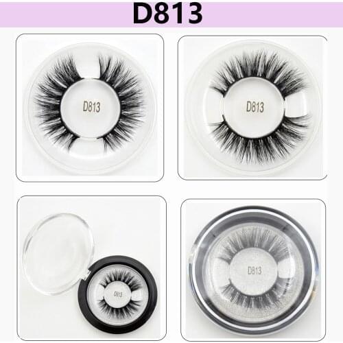Mink Eyelashes Fluffy Natural Long False Eeyelashes 3D Mink Lashes 1 Box Extension Eyelash for Makeup Faux Lashes D813