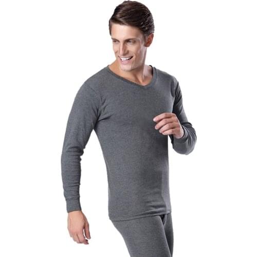 New mens thermal underwear suit For Men cotton sweater Winter Thermo Underwear Winter Clothes Men Thick Thermal Clothing