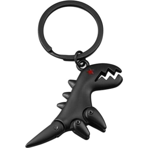 New Design Fashion Metal Dinosaur Couple Key Chain Pendant Car Key Chain Key Pendant Accessories