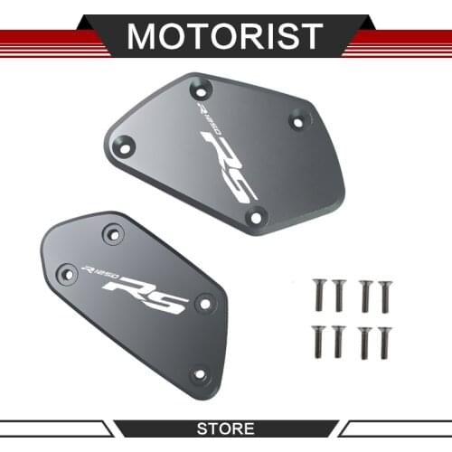 One pair of CNC aluminum alloy motorcycle brake fluid fuel tank oil tank cap FOR BMW R1250RS R1250 RS 1250RS 2014-2018
