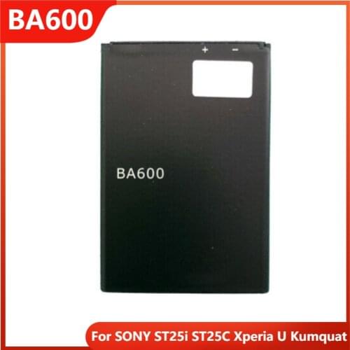 Original Replacement Phone Battery BA600 For SONY ST25i ST25C Xperia U Kumquat Rechargable Batteries 1290mAh