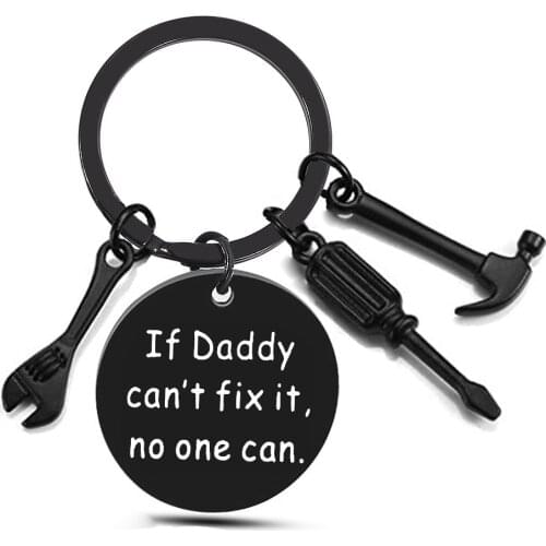 Father Day Gift Keychain Gift For Dad Father Step Dad Fathers of Bride Keychain From Daughter Girls Son Teen Men Dad Wedding Key