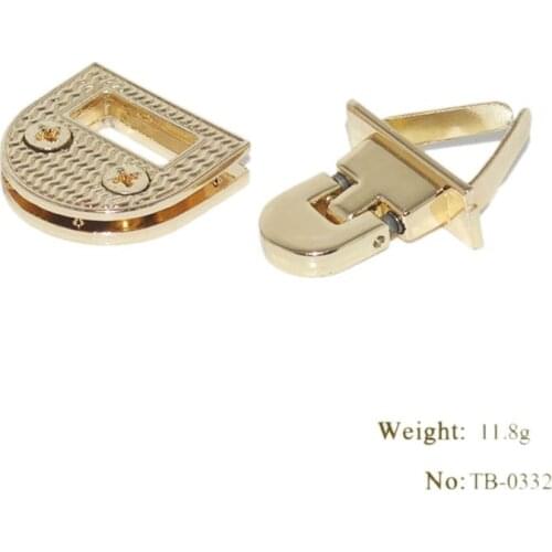 Buckle Twist Lock Hardware For Shoulder Bag Shape Handbag DIY Turn Lock Bag Clasp