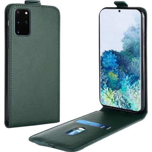 Flip Up and Down Leather Case for Samsung Galaxy S20 + Case SM-G985F 6.7''Vertical Cover for Galaxy S 20 Plus Case Phone Bag