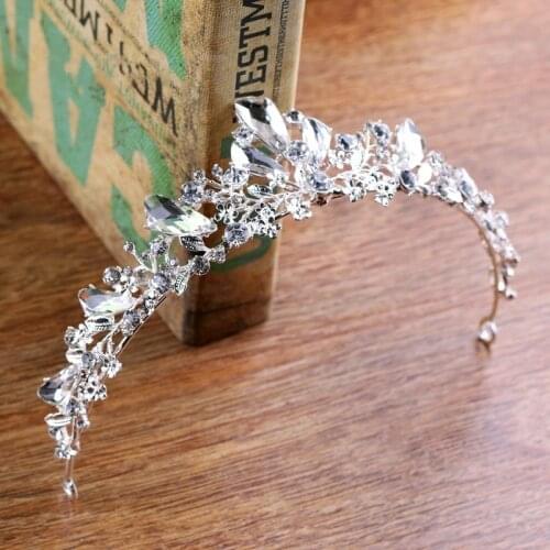 Luxury sparking wedding bridal crown gorgeous rhinestone flower hair band tiara headband jewelry hair accessories tiara de noiva