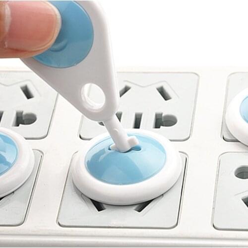 Protection 6 pcs Russian EU European Euro security Child Electric Socket Outlet Plug Two Phase Safe Lock Cover Baby Kids Safety