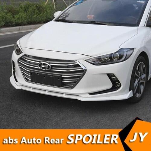 For Hyundai Elantra Body kit spoiler 2016-2018 For Elantra ABS Rear lip rear spoiler front Bumper Diffuser Bumpers Protector