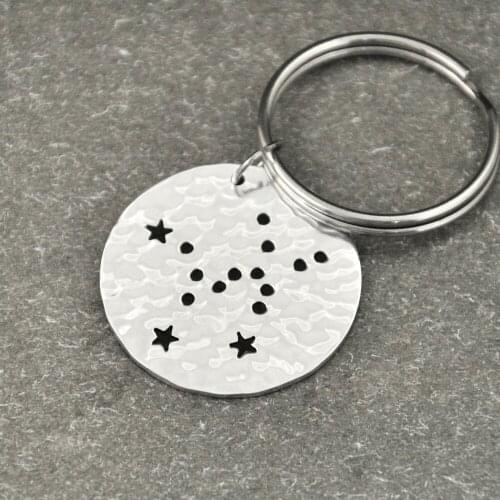 Taurus Constellation keychain,Taurus Sign Birthday Gift, Horoscope keychain, Astrology Jewelry,Zodiac keychain