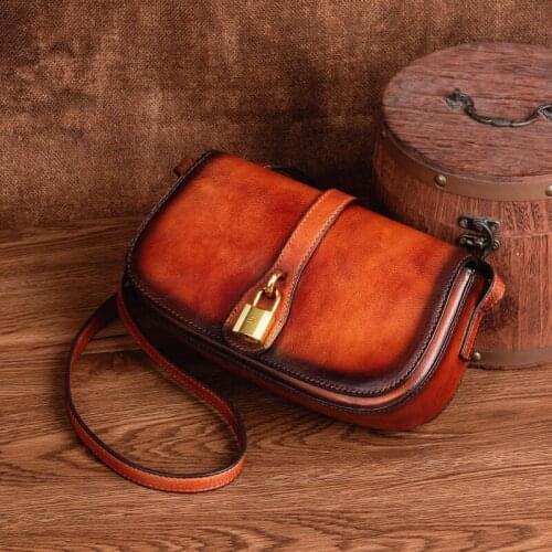 Women Bag Leather Retro Small Bag Fashion Luxury Brand Saddle Sac Everyday Casual Shoulder Crossbody Messenger Bags Female