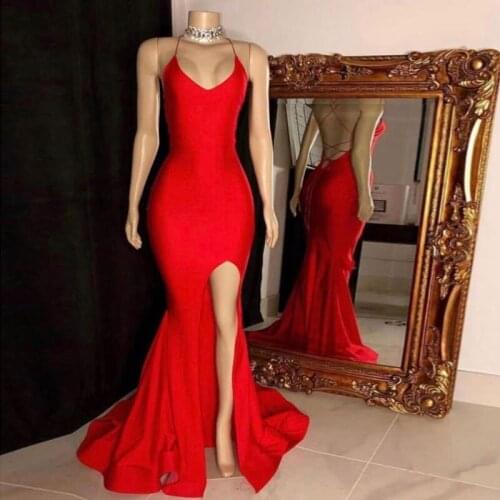 Robes New Style Mermaid Satin Evening Dresses Robe De Soirée De Mariage Prom Party Dress Vestidos De Fiesta вечерние платья