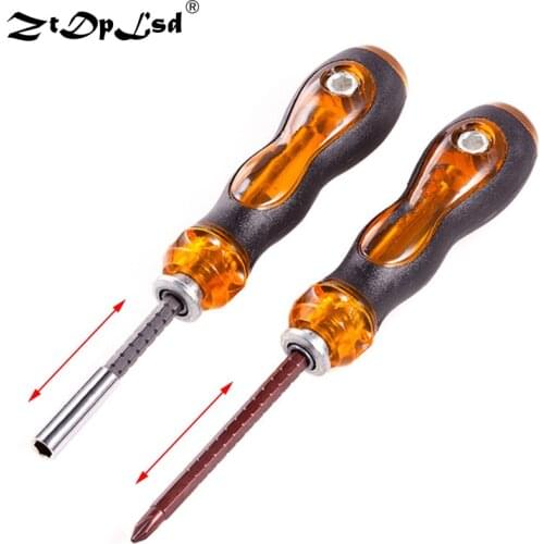 ZtDpLsd 1Pcs Multi Screwdriver Electrician Insulated Handle Repairing Opening Tool Cross/straight Magnetic Phillips Screwdriver